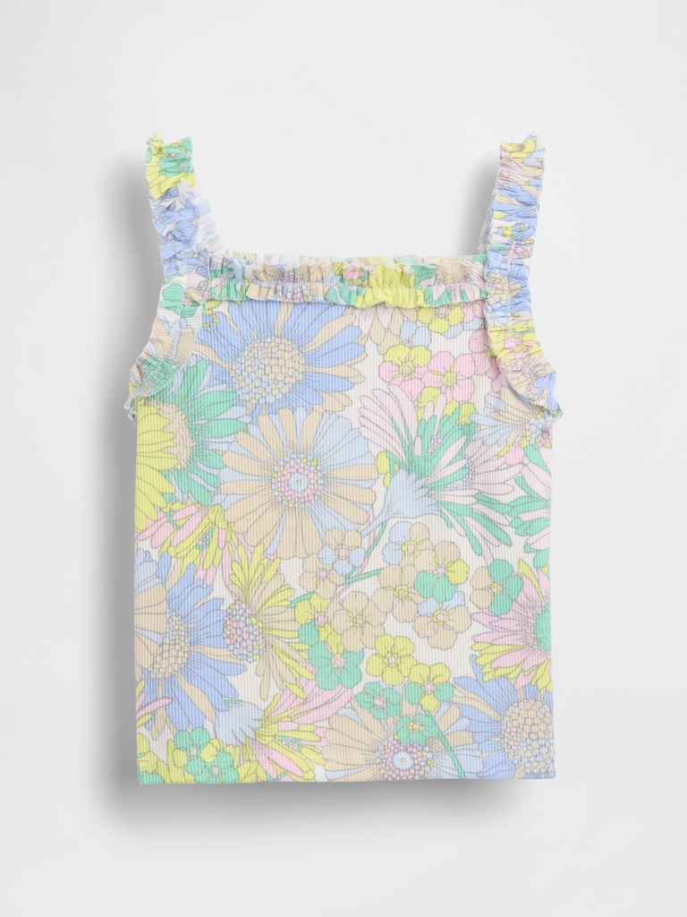 Baby & Toddler Rib Ruffle Apron Tank Top