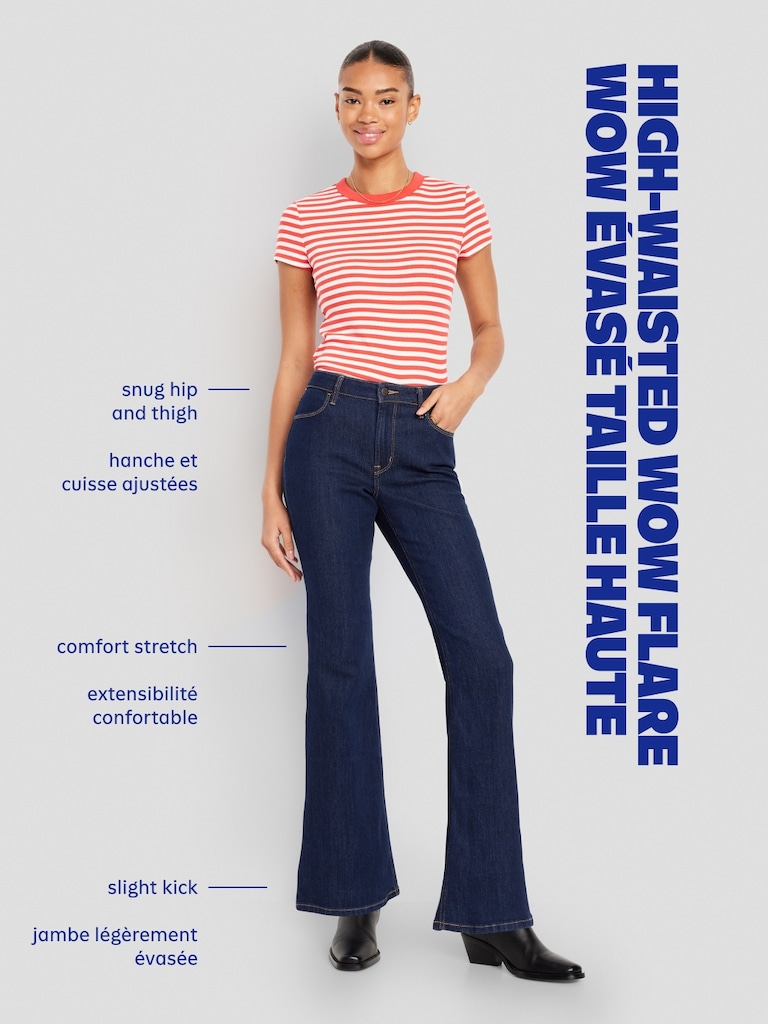 High-Waisted Wow Flare Jeans