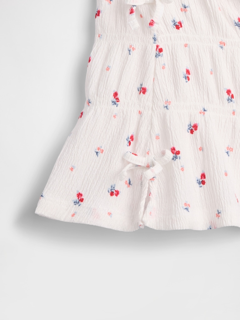 Baby & Toddler Crinkle Knit Bow Top