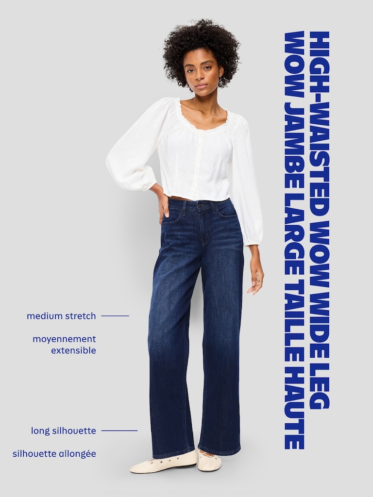 High-Waisted Wow Wide-Leg Jeans