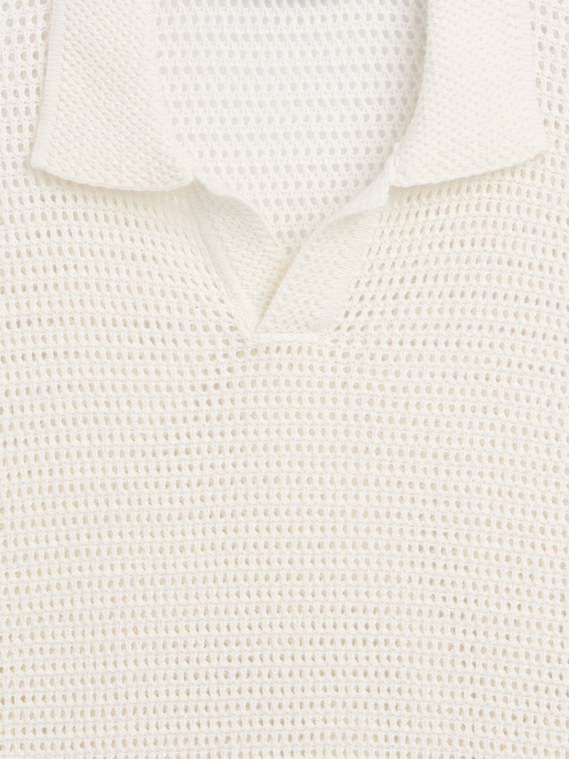 Mesh Polo Sweater
