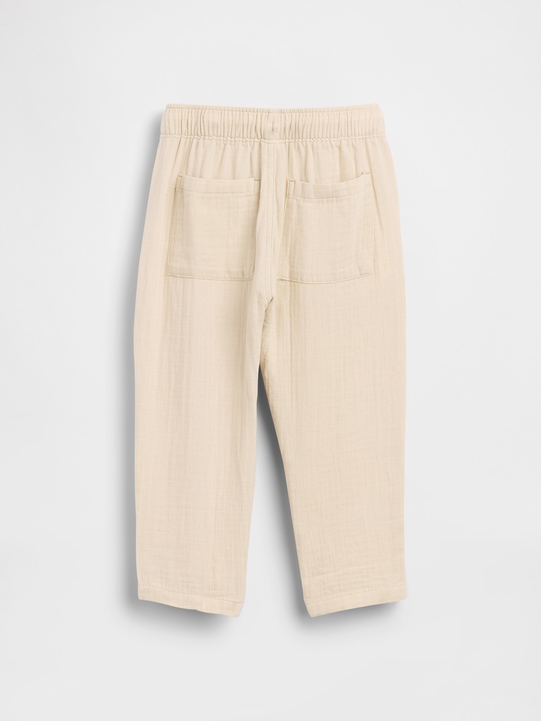 Baby & Toddler Cotton Gauze Pull-On Barrel Pants
