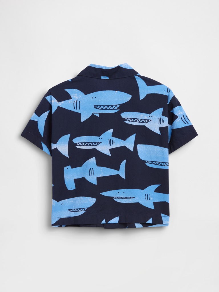 Baby & Toddler Organic Cotton Poplin Print Shirt