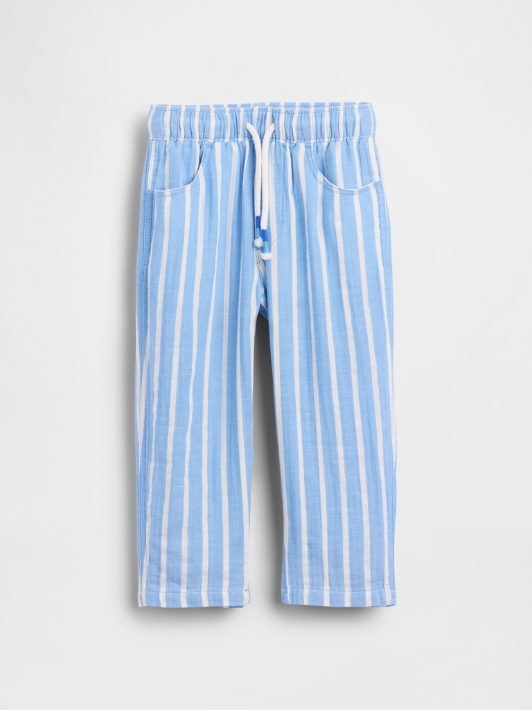 Baby & Toddler Cotton Gauze Pull-On Barrel Pants