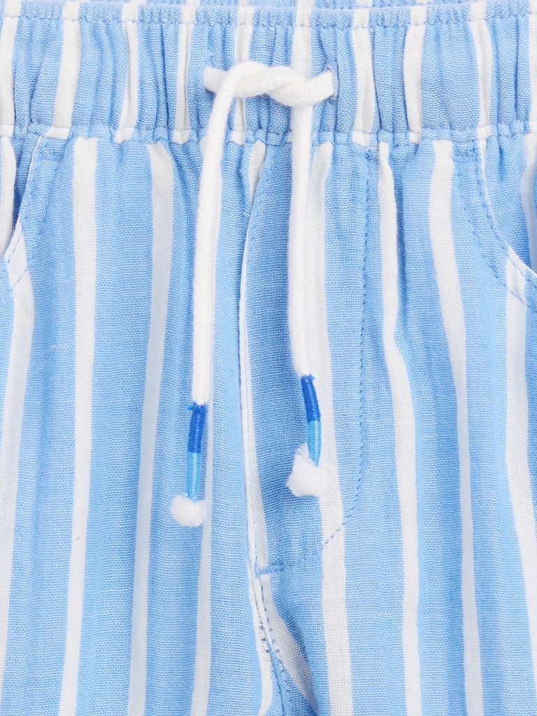 Baby & Toddler Cotton Gauze Pull-On Barrel Pants