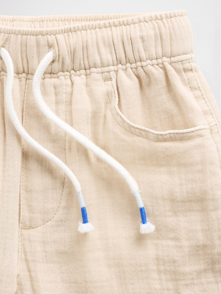 Baby & Toddler Cotton Gauze Pull-On Barrel Pants