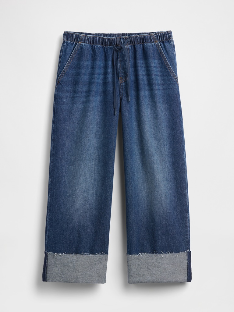 Low Rise '90s Loose Easy Crop Jeans