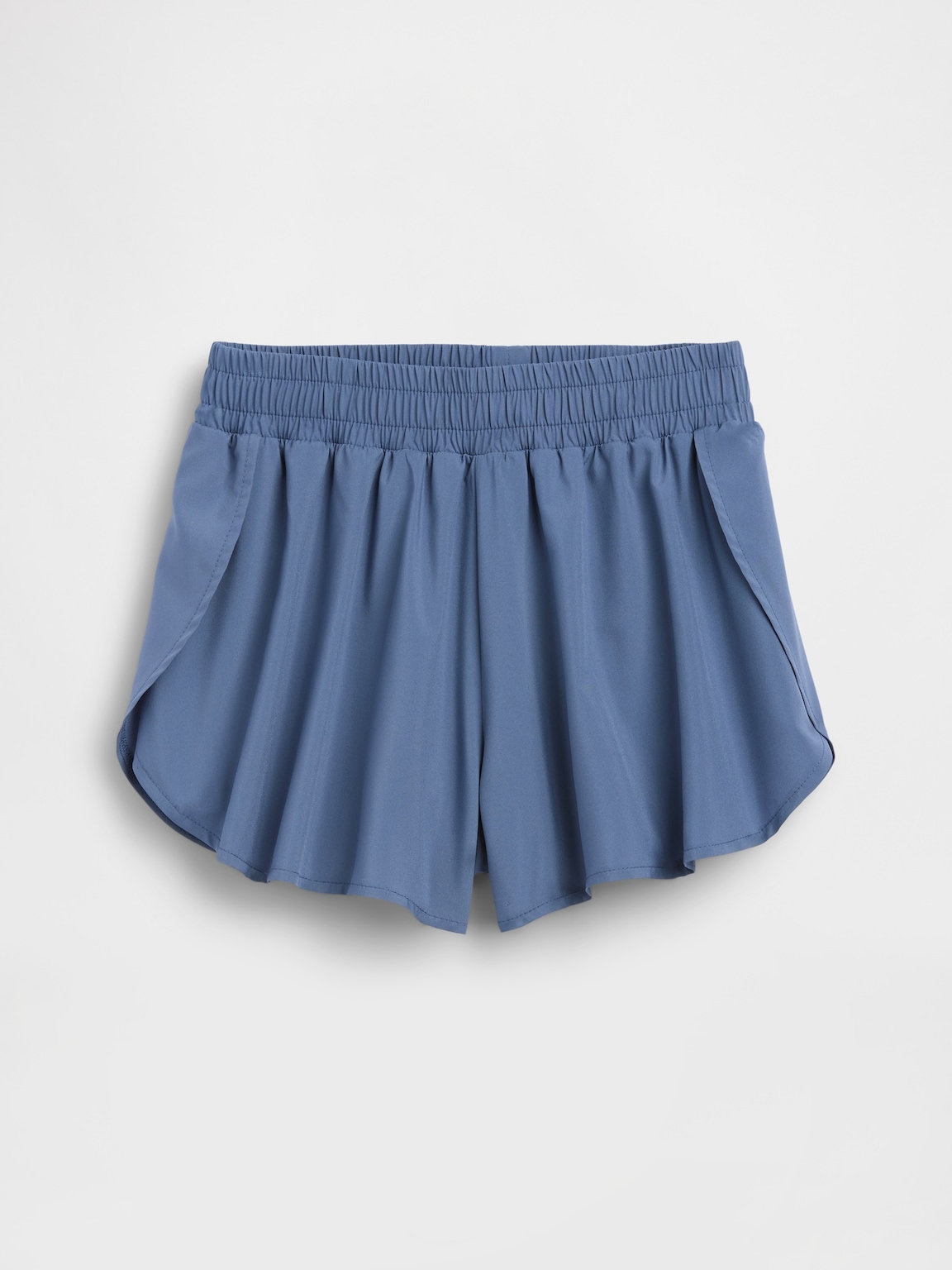 Kids Quick-Dry Butterfly-Hem Run Shorts