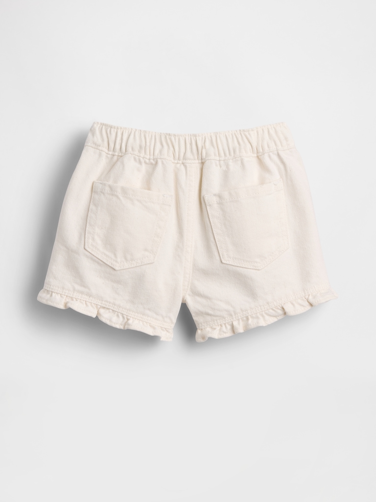 Baby & Toddler Denim Stride Pull-On Ruffle Shorts