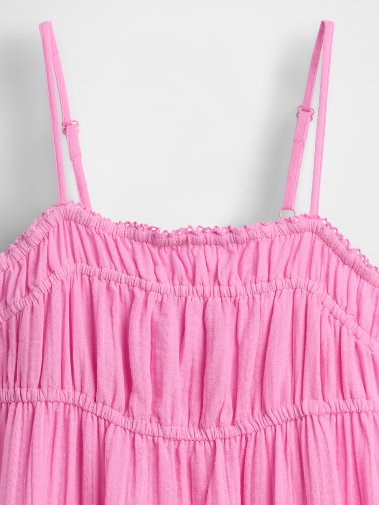 Kids Cotton Gauze Midi Dress