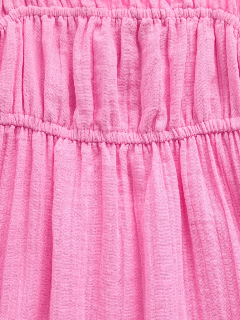Kids Cotton Gauze Midi Dress