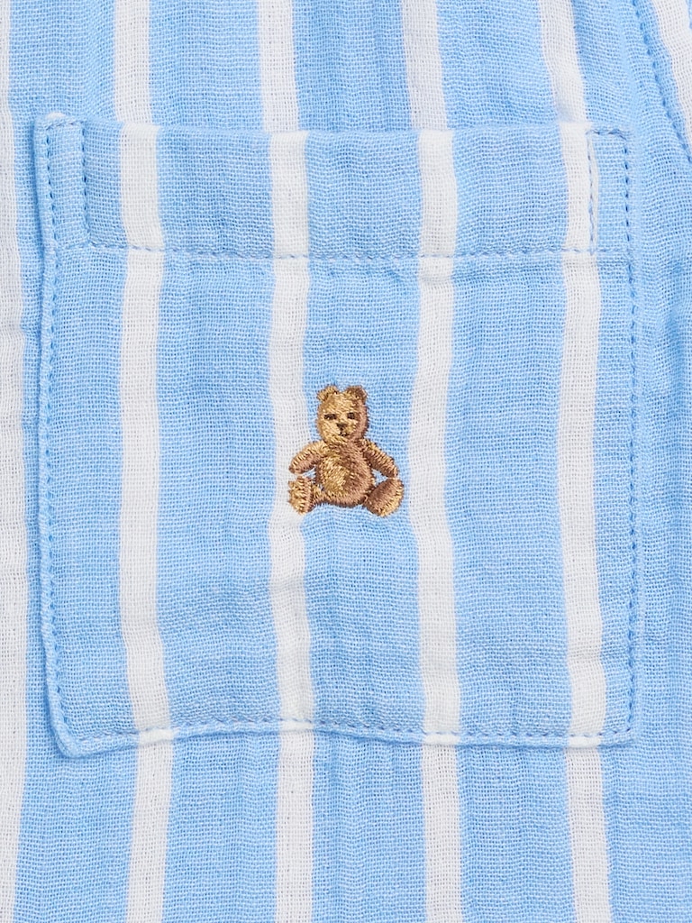 Baby & Toddler Cotton Gauze Print Polo Shirt