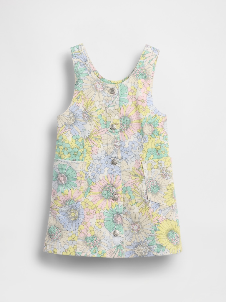 Baby & Toddler Floral Denim Jumper Dress