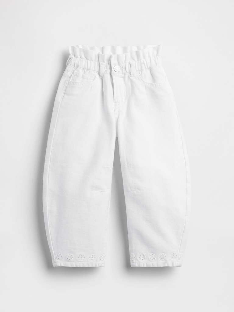 Baby & Toddler Eyelet-Hem Horseshoe Jeans