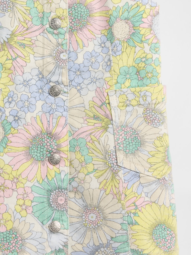 Baby & Toddler Floral Denim Jumper Dress