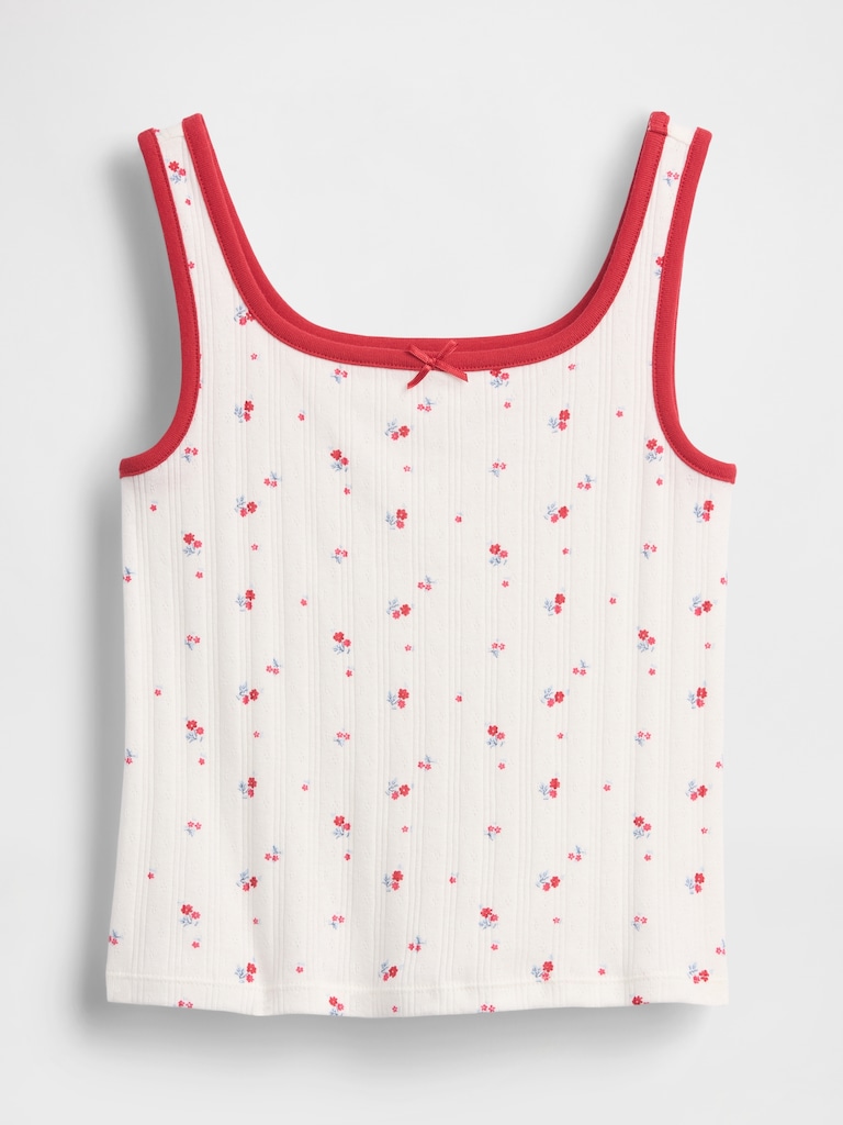 Kids Pointelle Tank Top