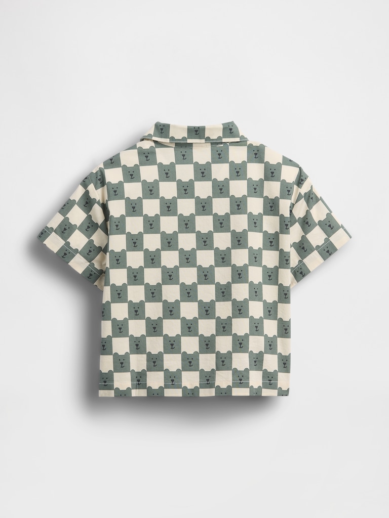 Baby & Toddler Organic Cotton Poplin Print Shirt