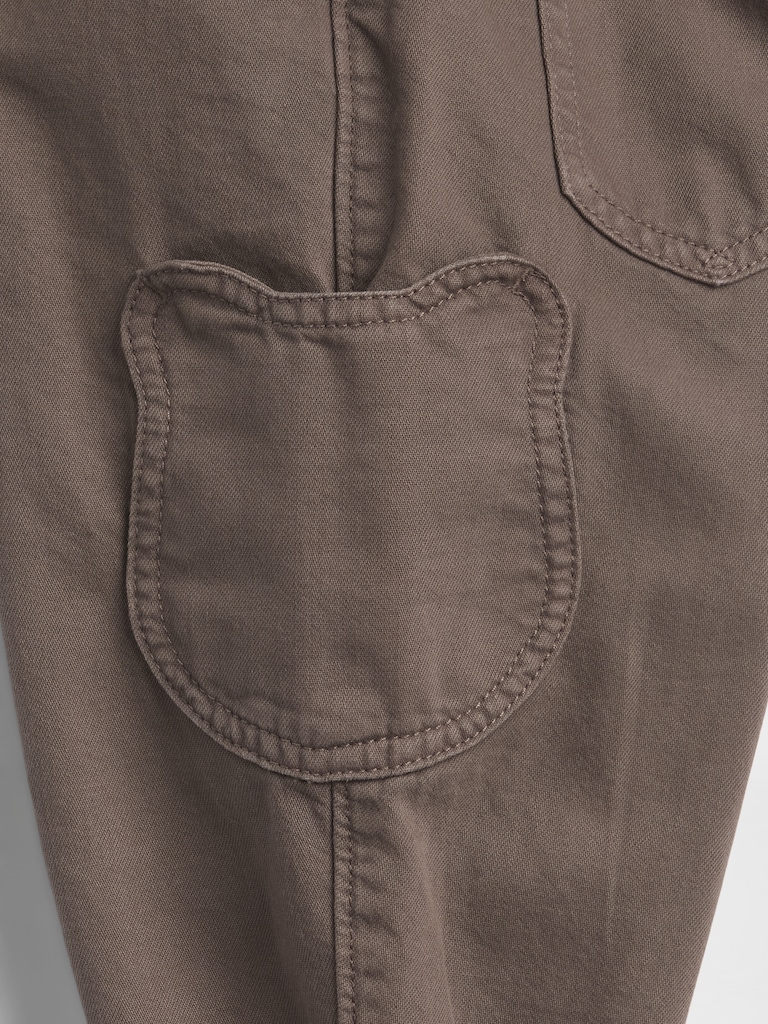 Baby & Toddler Pull-On Bear Pocket Barrel Jeans