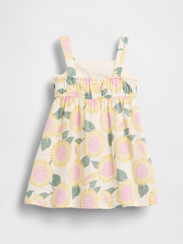 Baby & Toddler Cotton Gauze Sunflower Dress