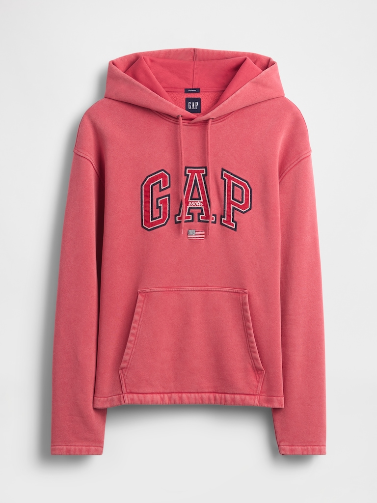 VintageSoft Oversized Americana Logo Hoodie