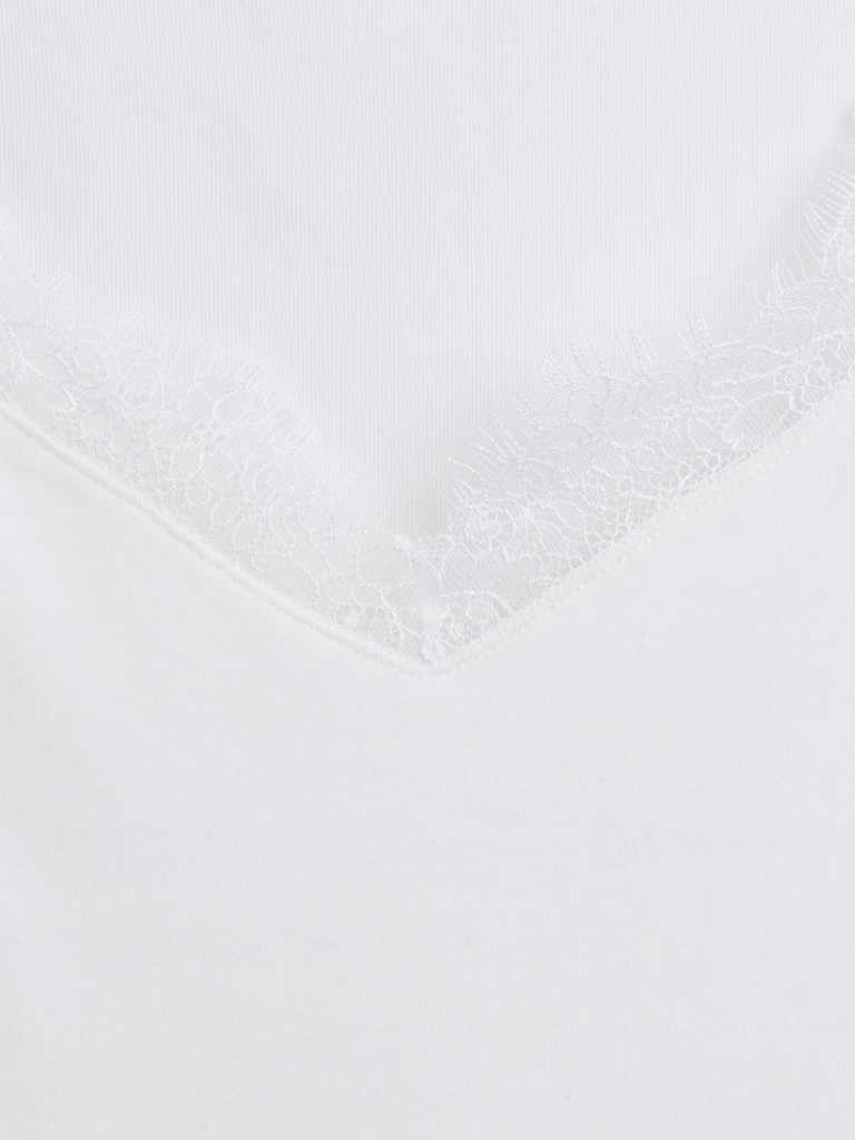 Modern Lace-Trim Top