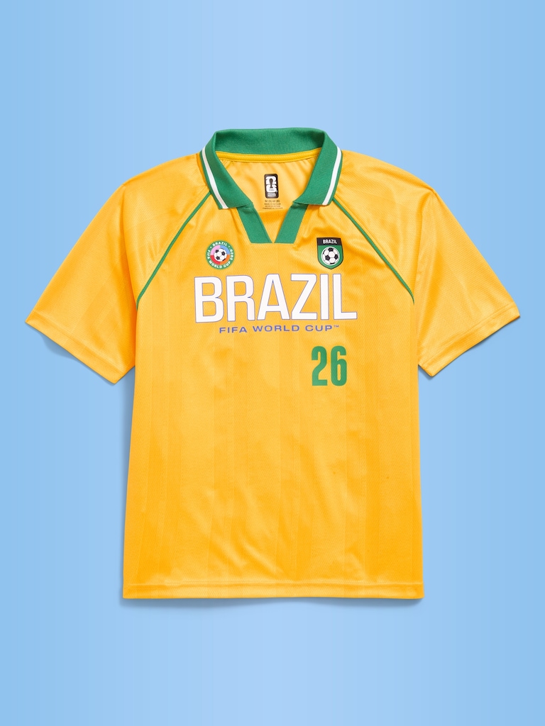 FIFA World Cup 26™ Brazil Lifestyle Collared Jersey T-Shirt for Kids