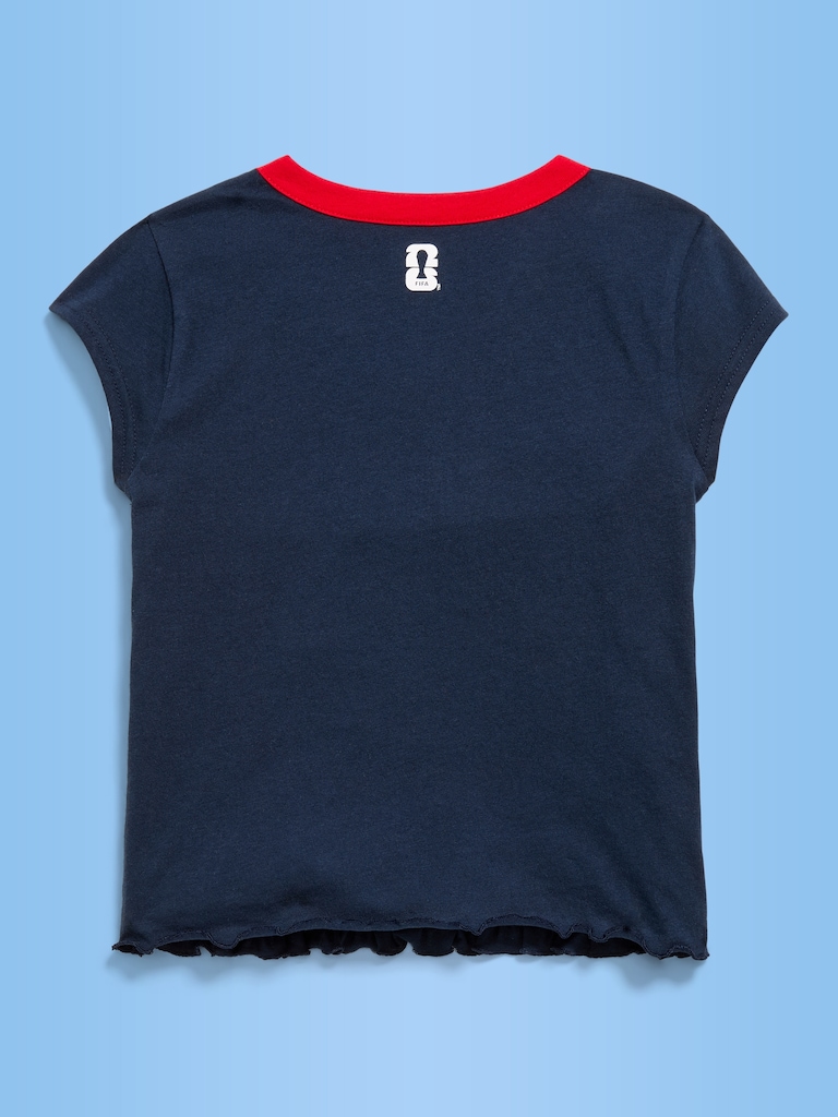 FIFA World Cup 26™ Spain Smocked Graphic T-Shirt for Girls