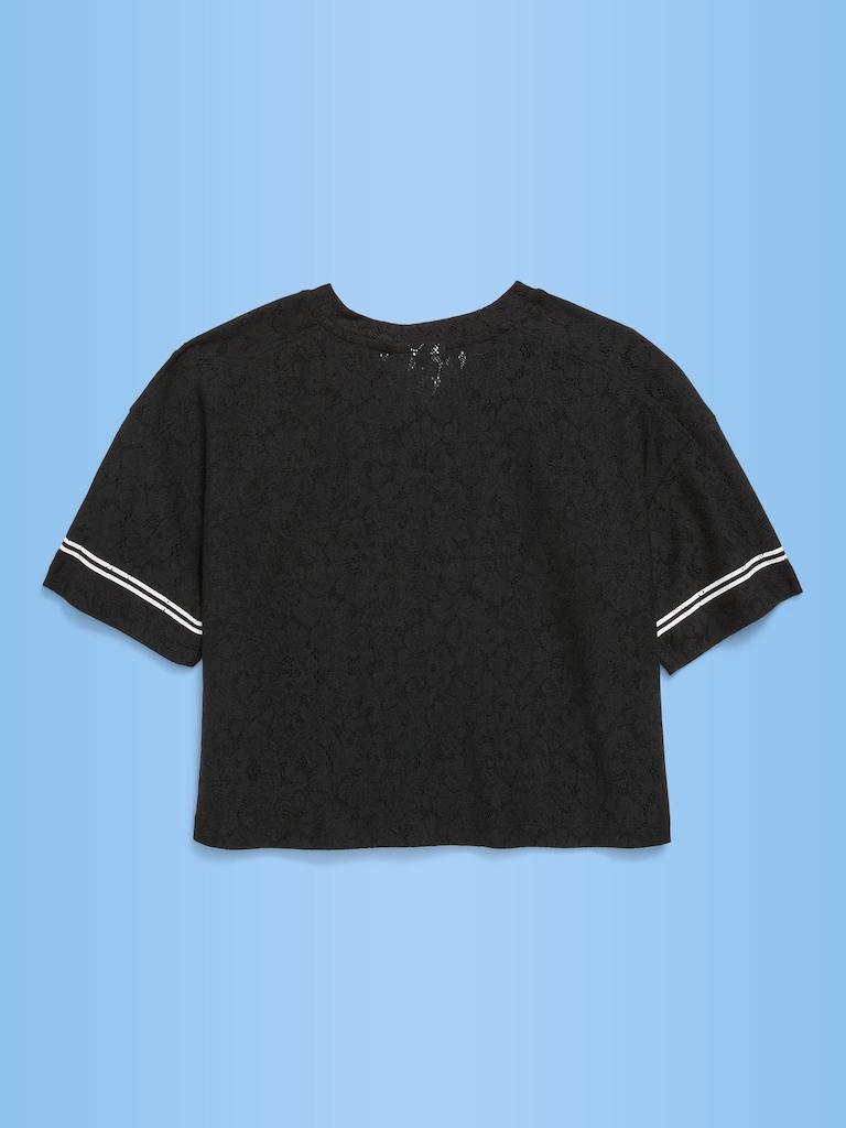 FIFA World Cup 26™ Japan Boxy Lace V-Neck T-Shirt for Girls