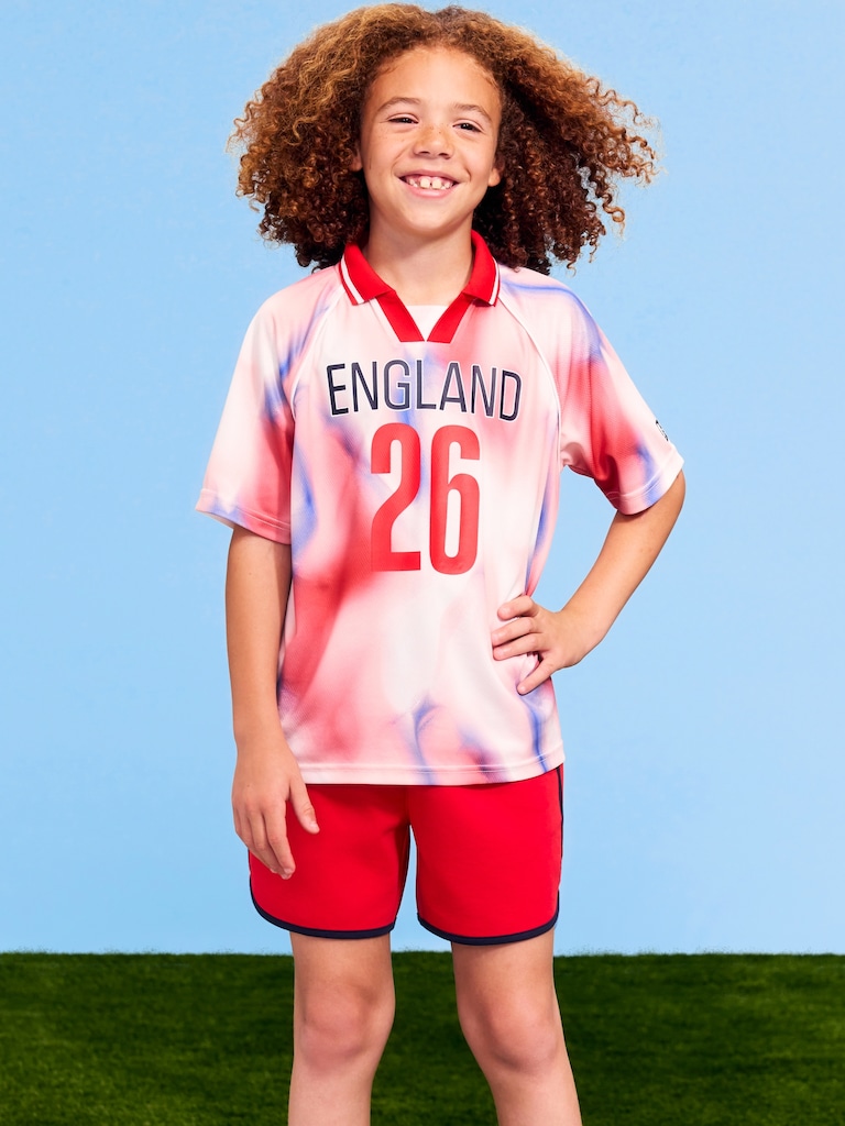 FIFA World Cup 26™ England Lifestyle Collared Jersey T-Shirt for Kids