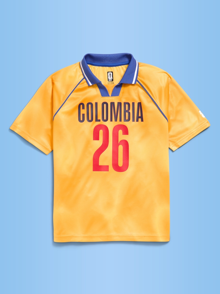 FIFA World Cup 26™ Colombia Lifestyle Collared Jersey T-Shirt for Kids