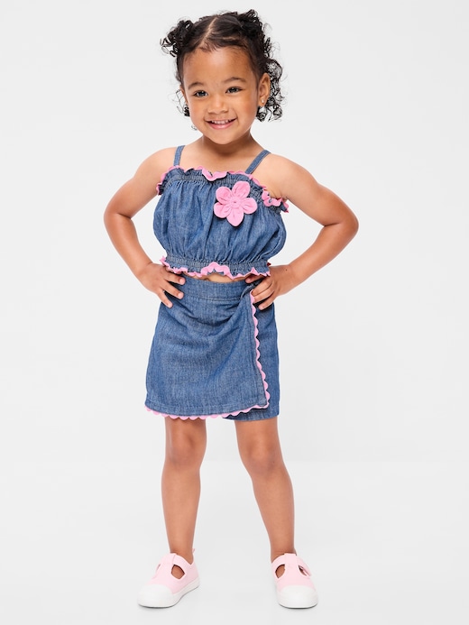 Sleeveless Sleeveless Chambray Top and Skort Set for Toddler Girls on clearance at Old Navy — 50% off