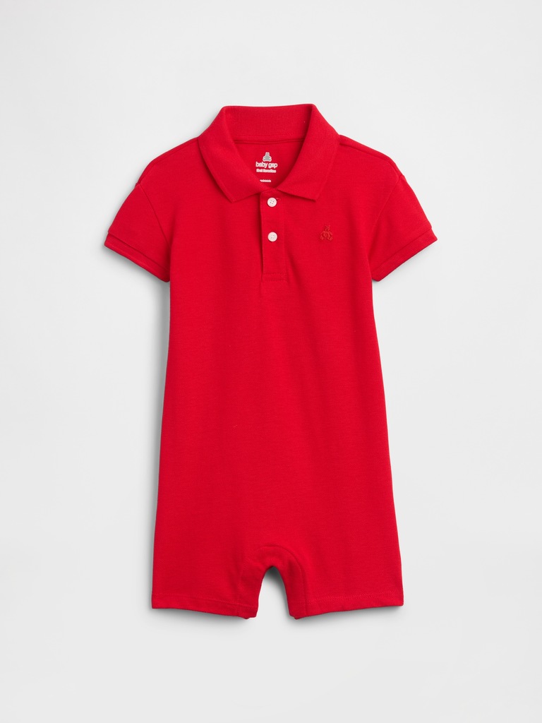 Baby Brannan Bear Polo Romper