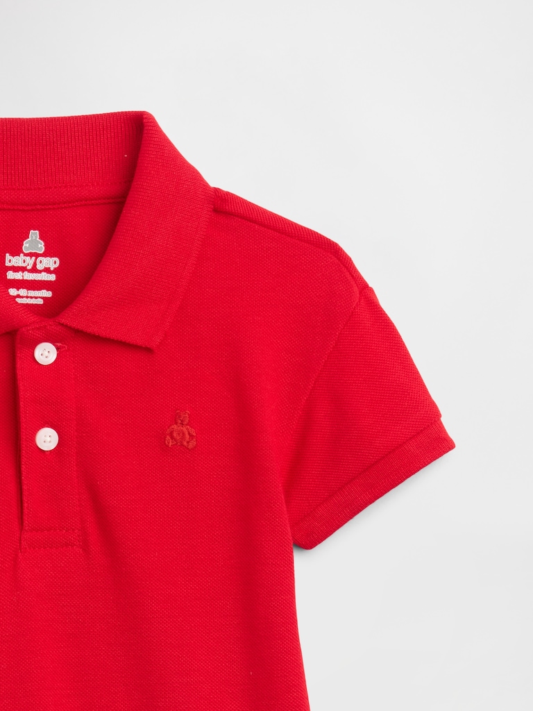 Baby Brannan Bear Polo Romper