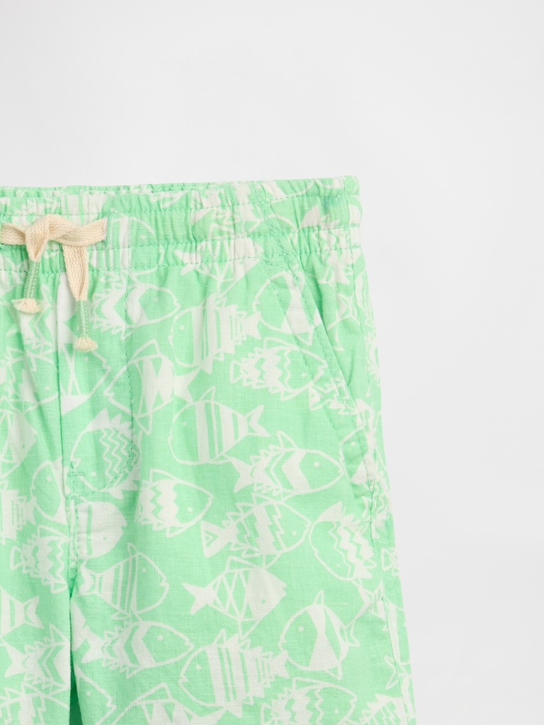 babyGap Pull-On Linen-Blend Shorts