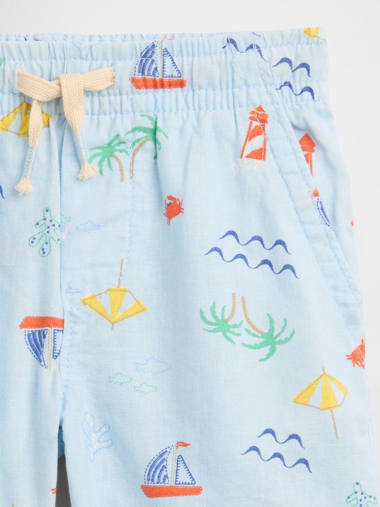 babyGap Pull-On Linen-Blend Shorts