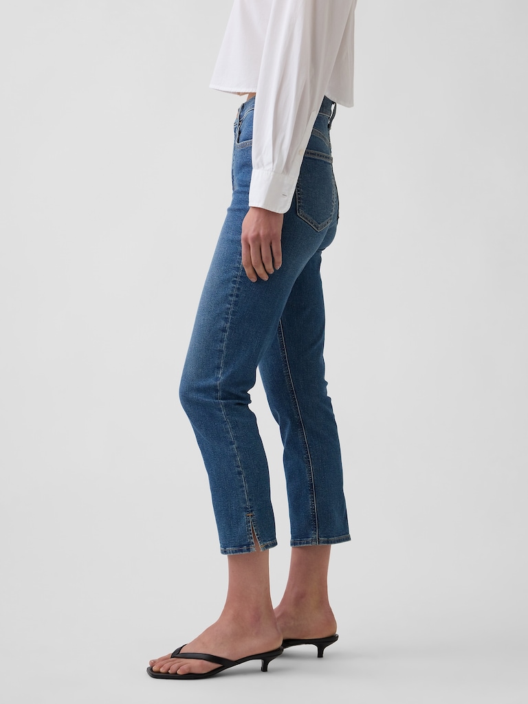 High Rise Capri Jeans
