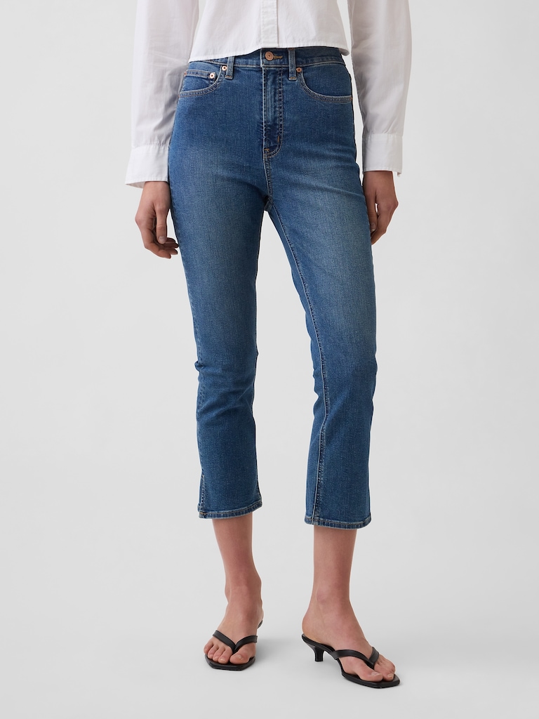 High Rise Capri Jeans