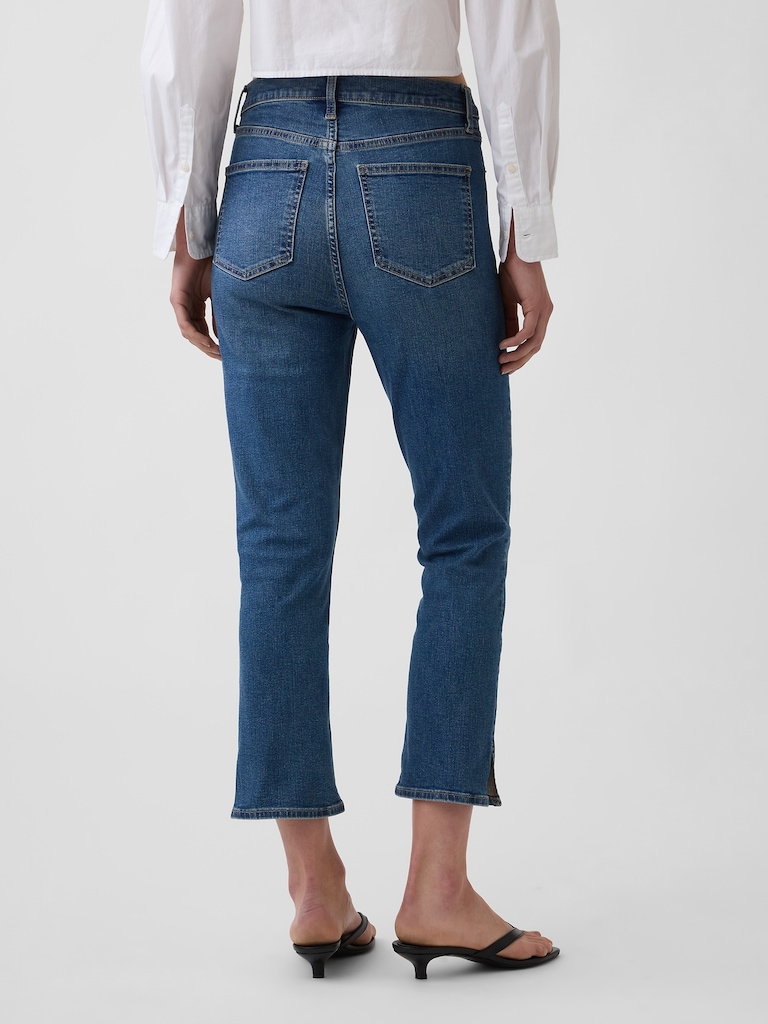 High Rise Capri Jeans
