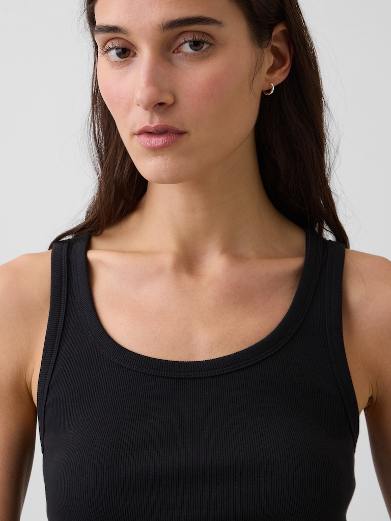Rib Scoop Tank Top