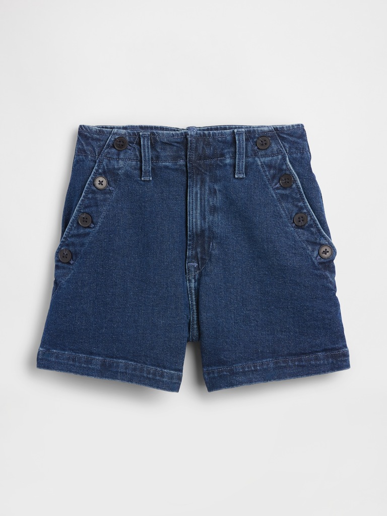 3.5" High Rise Sailor Denim Shorts