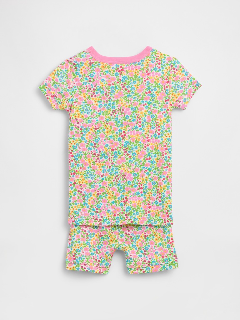 Baby & Toddler Organic Brushed Cotton Floral PJ Short Set