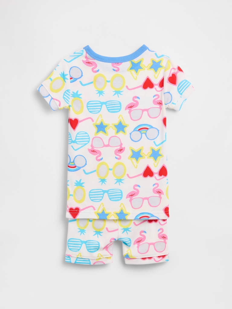 Baby & Toddler Organic Brushed Cotton Sunglasses PJ Short Set