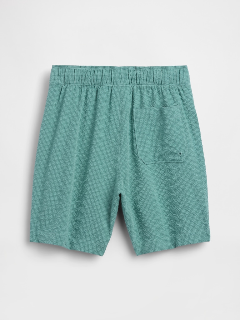 Kids 5" Seersucker Swim Trunks