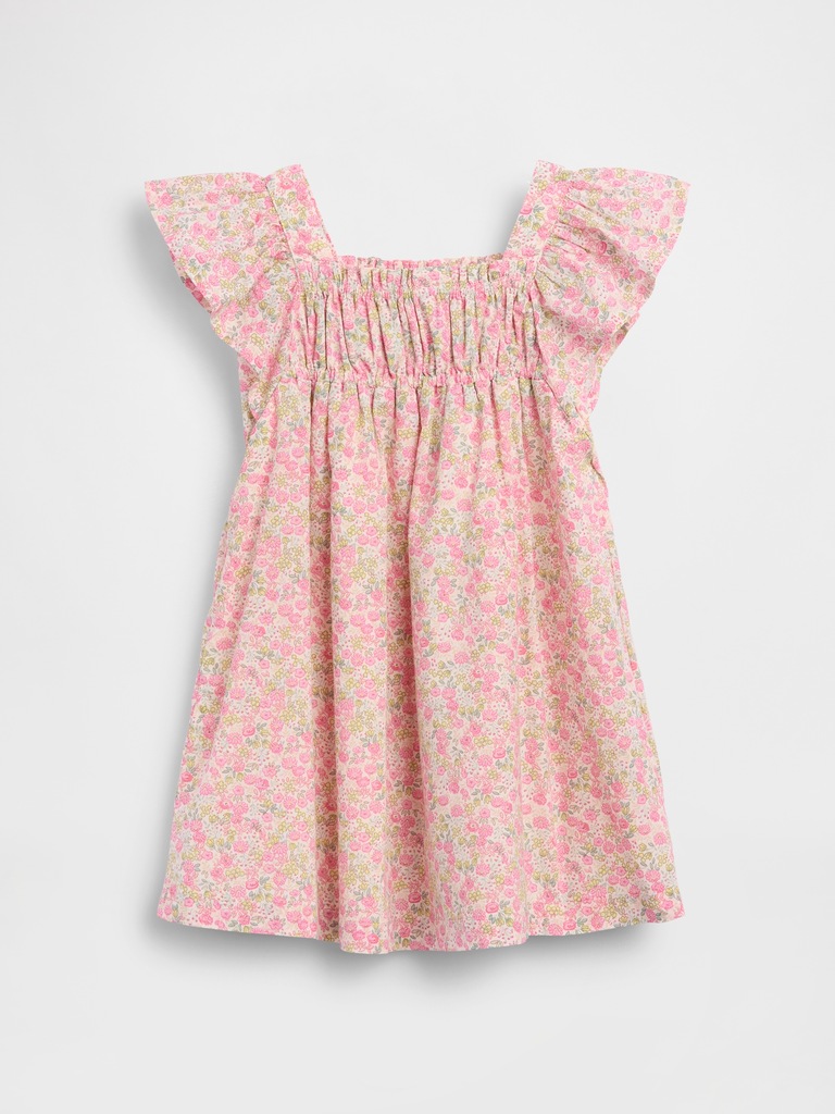 Baby & Toddler Flutter-Sleeve Floral Dress