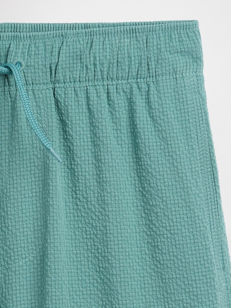Kids 5" Seersucker Swim Trunks