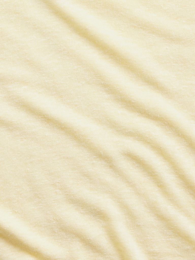 Linen-Blend Relaxed V-Neck T-Shirt