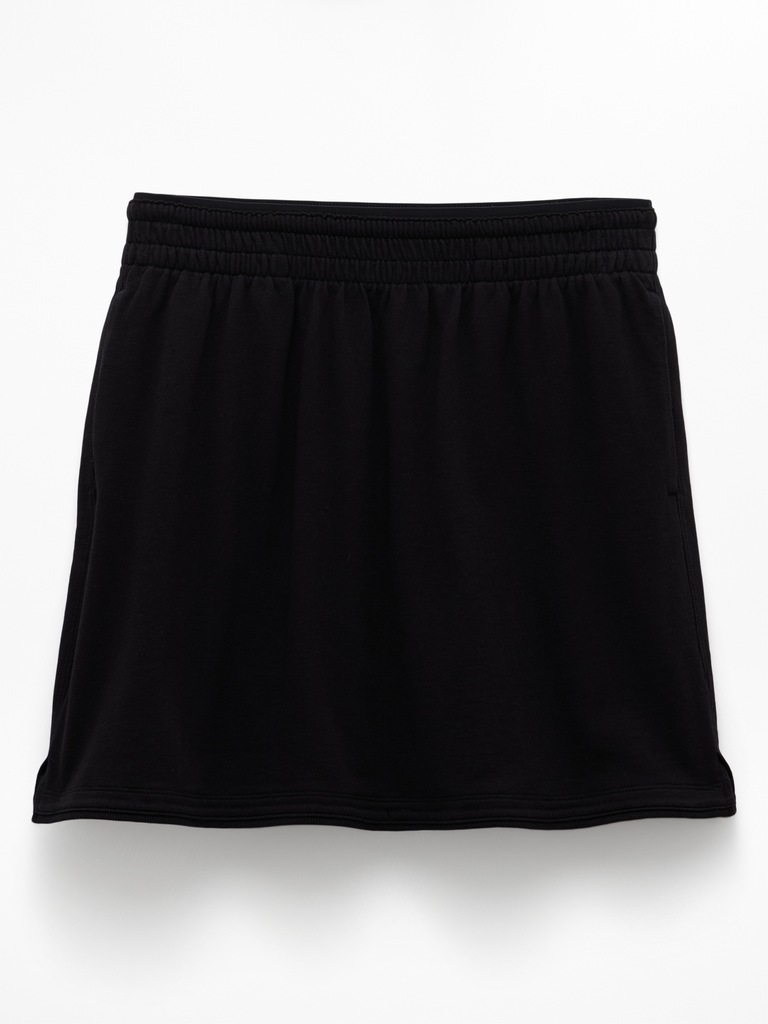 Airy Cotton Terry Mid Rise Mini Skirt