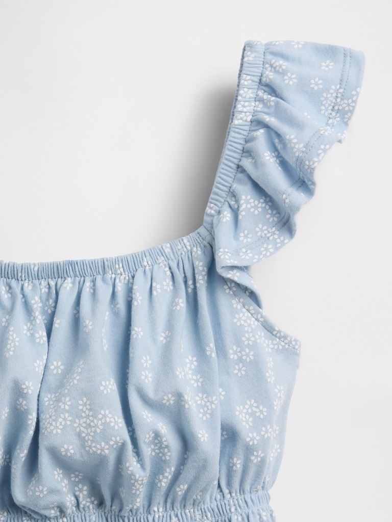 Haut smocké à basque et à manches flottantes pour Enfant