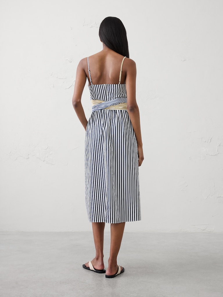 Strappy Wrapped Midi Dress