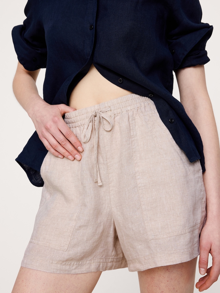 The Getaway 4" Short in Linen